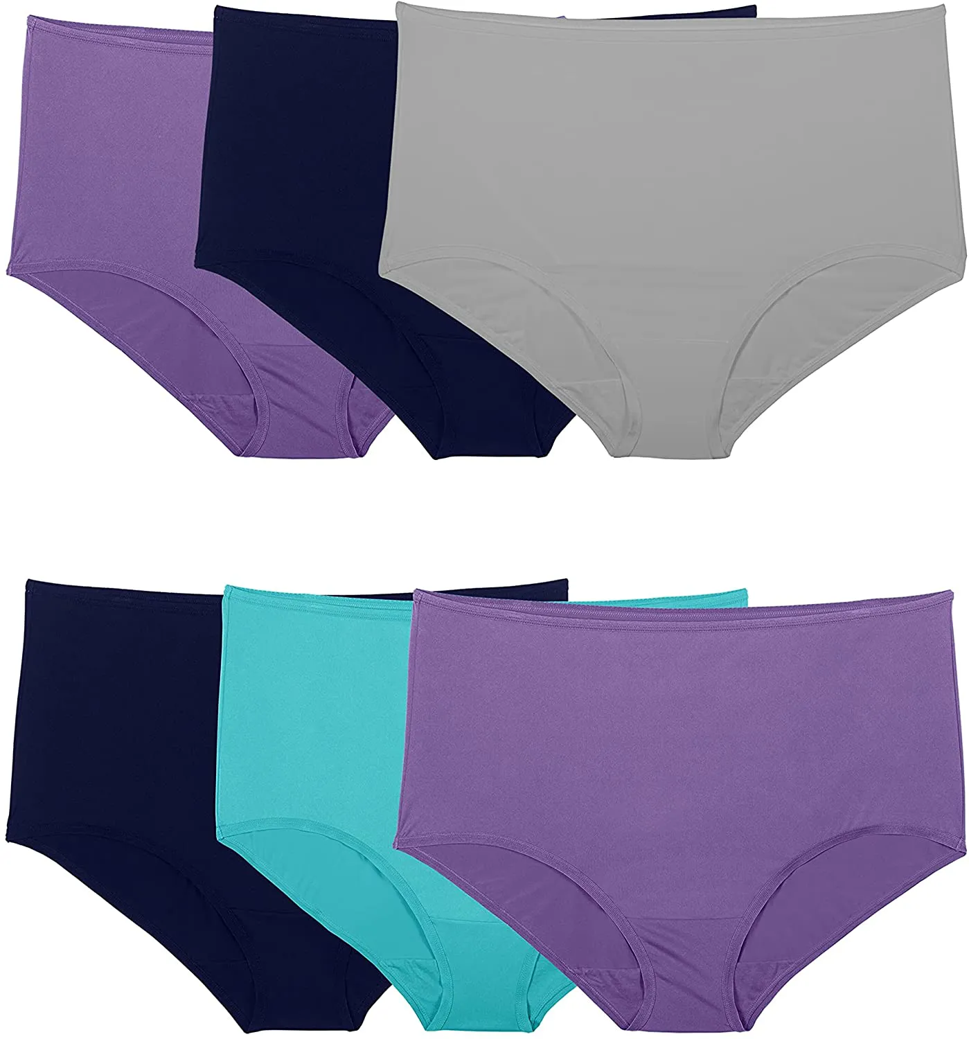 Fruit of the Loom Women's Underwear Microfiber Panties (Regular & Plus Size)