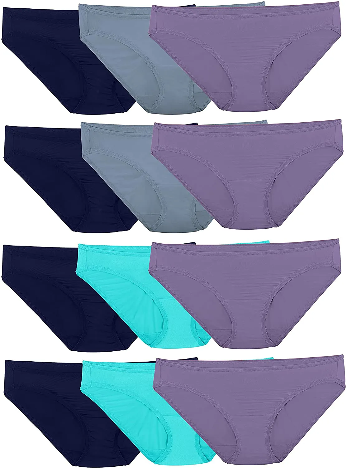 Fruit of the Loom Women's Underwear Microfiber Panties (Regular & Plus Size)