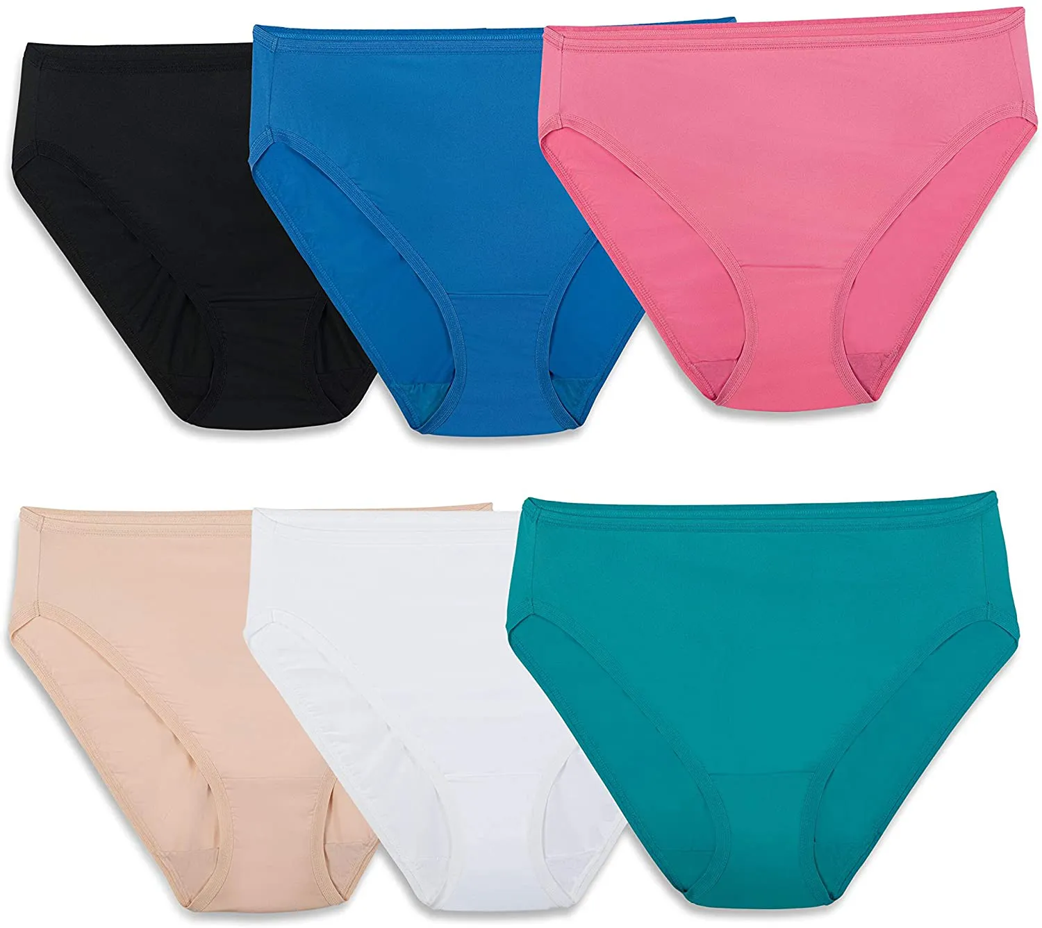 Fruit of the Loom Women's Underwear Microfiber Panties (Regular & Plus Size)