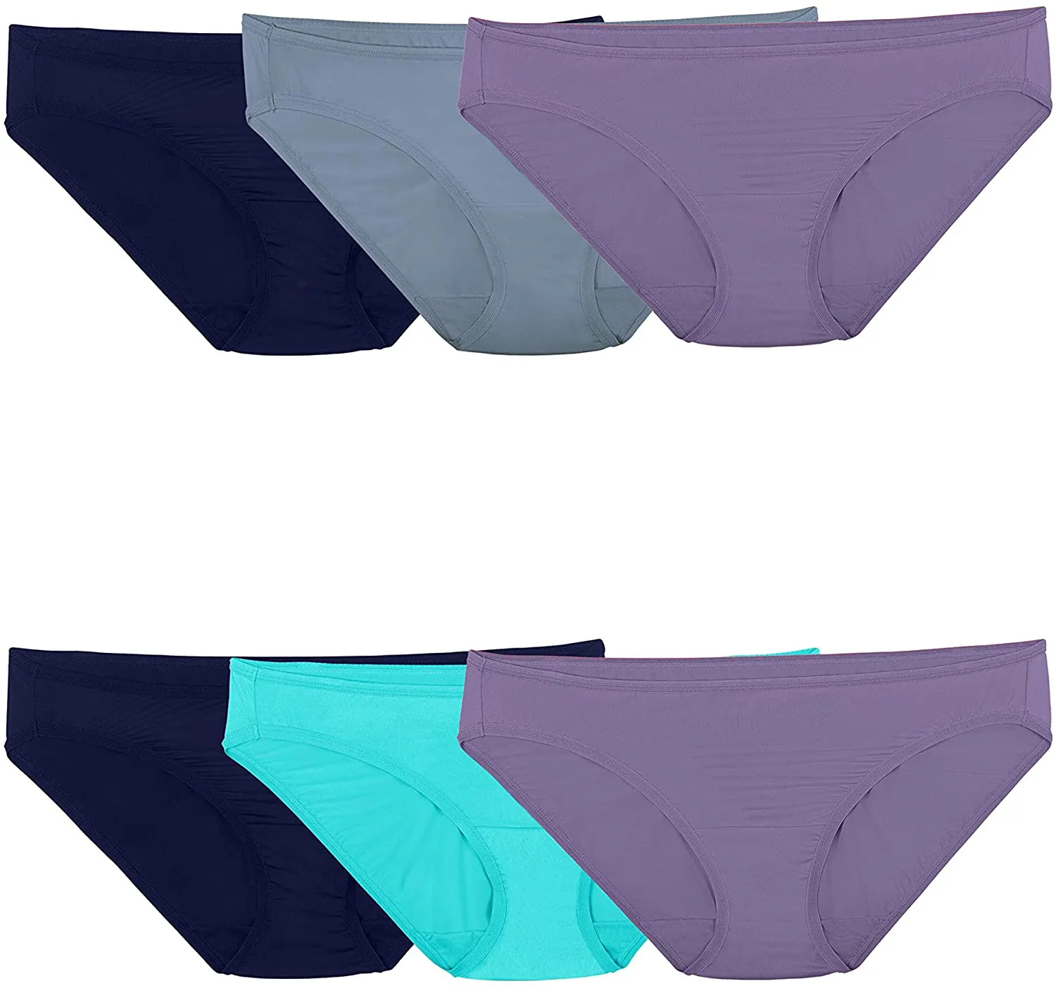 Fruit of the Loom Women's Underwear Microfiber Panties (Regular & Plus Size)