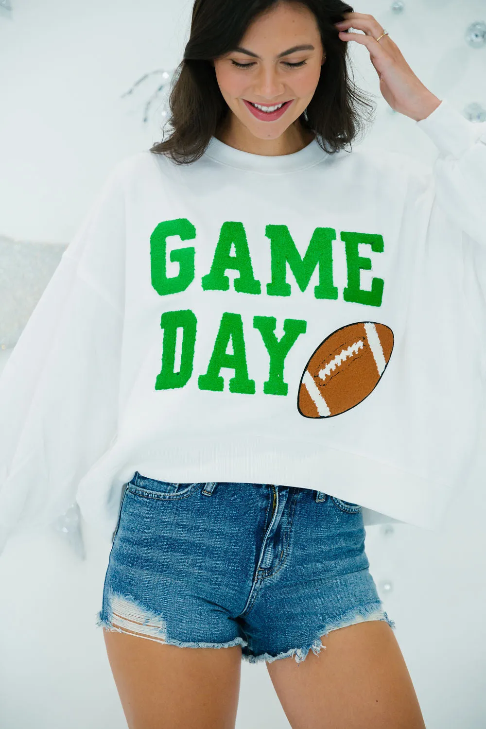 GAME DAY GREEN VARSITY PULLOVER