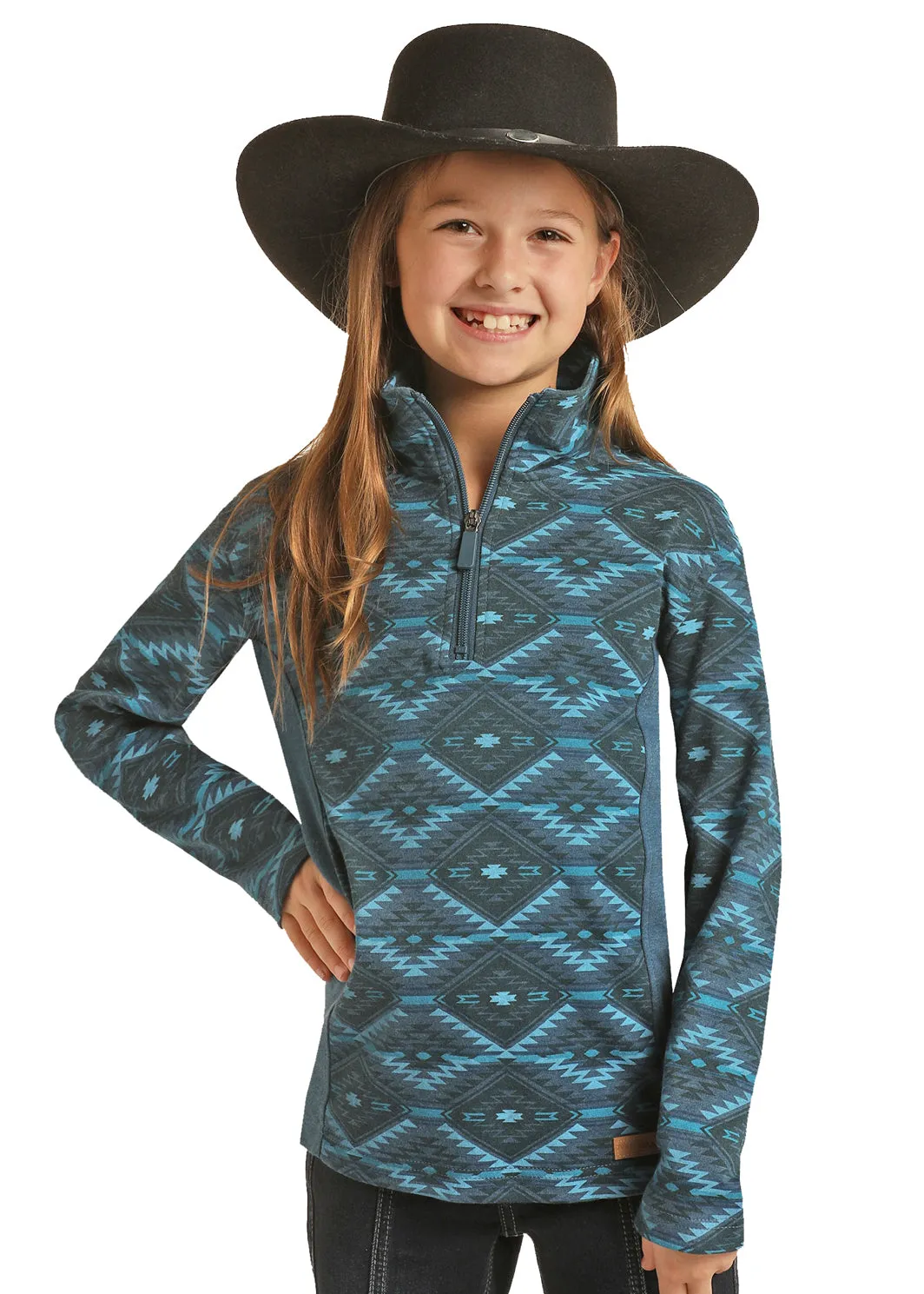 Girl's Powder River 1/4 Zip Pullover #PRKO91RZXR-C