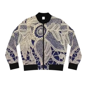 Golden and Blue - Inovax Women's Bomber Jacket