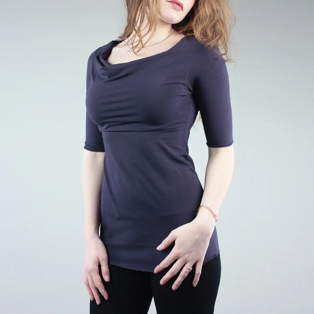 GRACE cowl neck half sleeve top