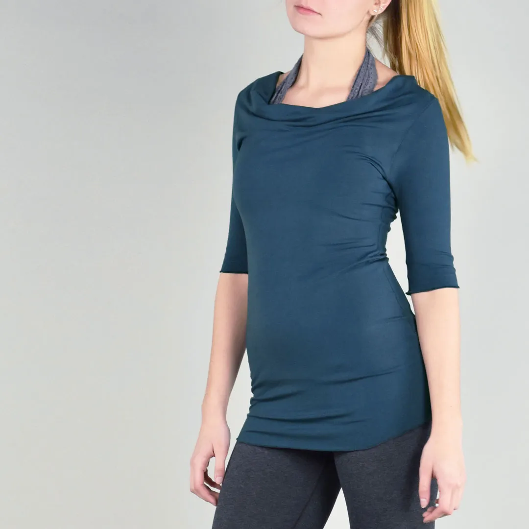 GRACE cowl neck half sleeve top