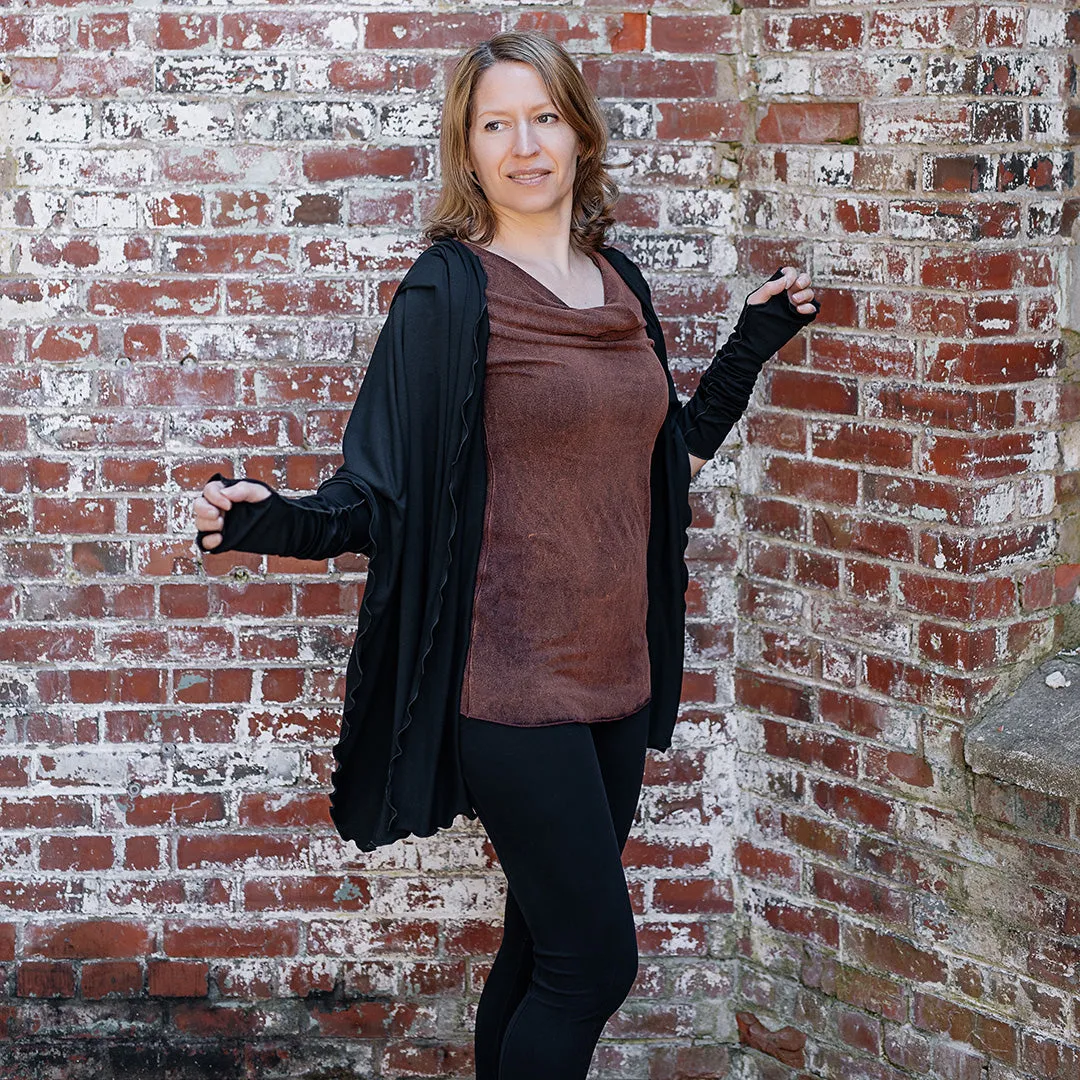 GRACE cowl neck half sleeve top