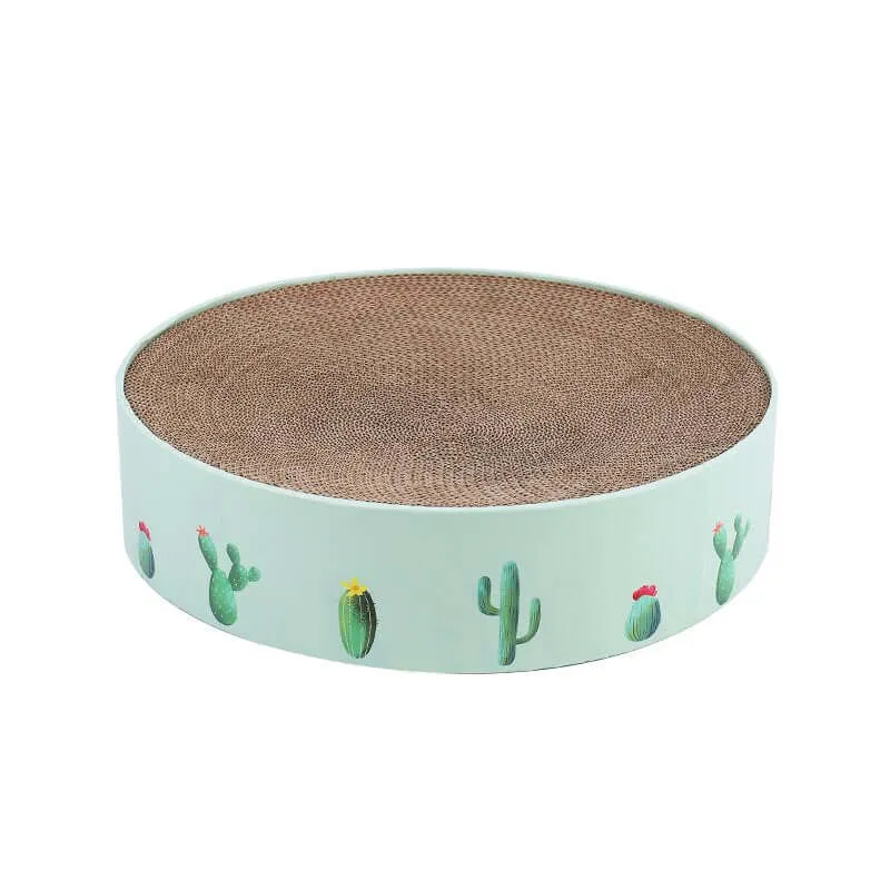 Green Cactus Pattern Cat Paw Scratcher