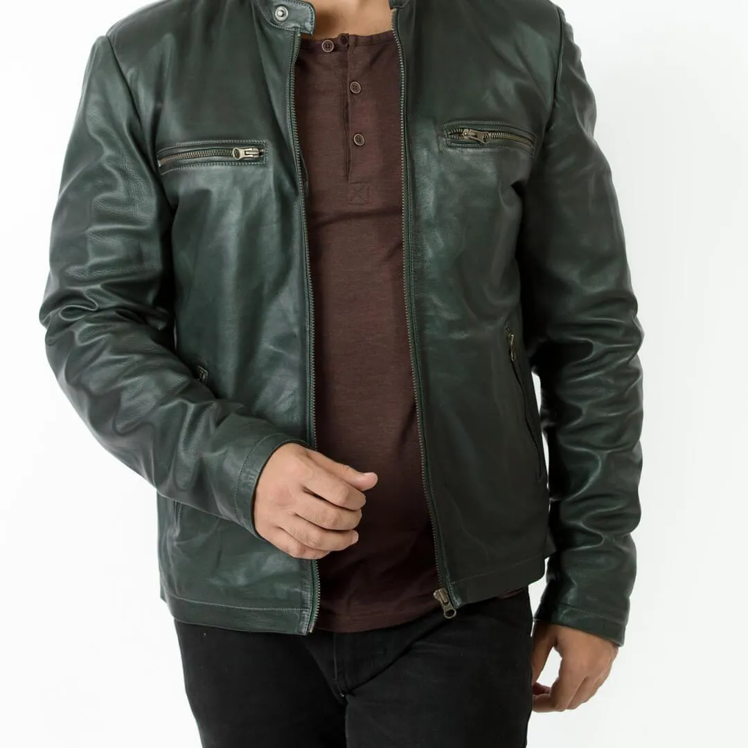 Green Leather Jacket