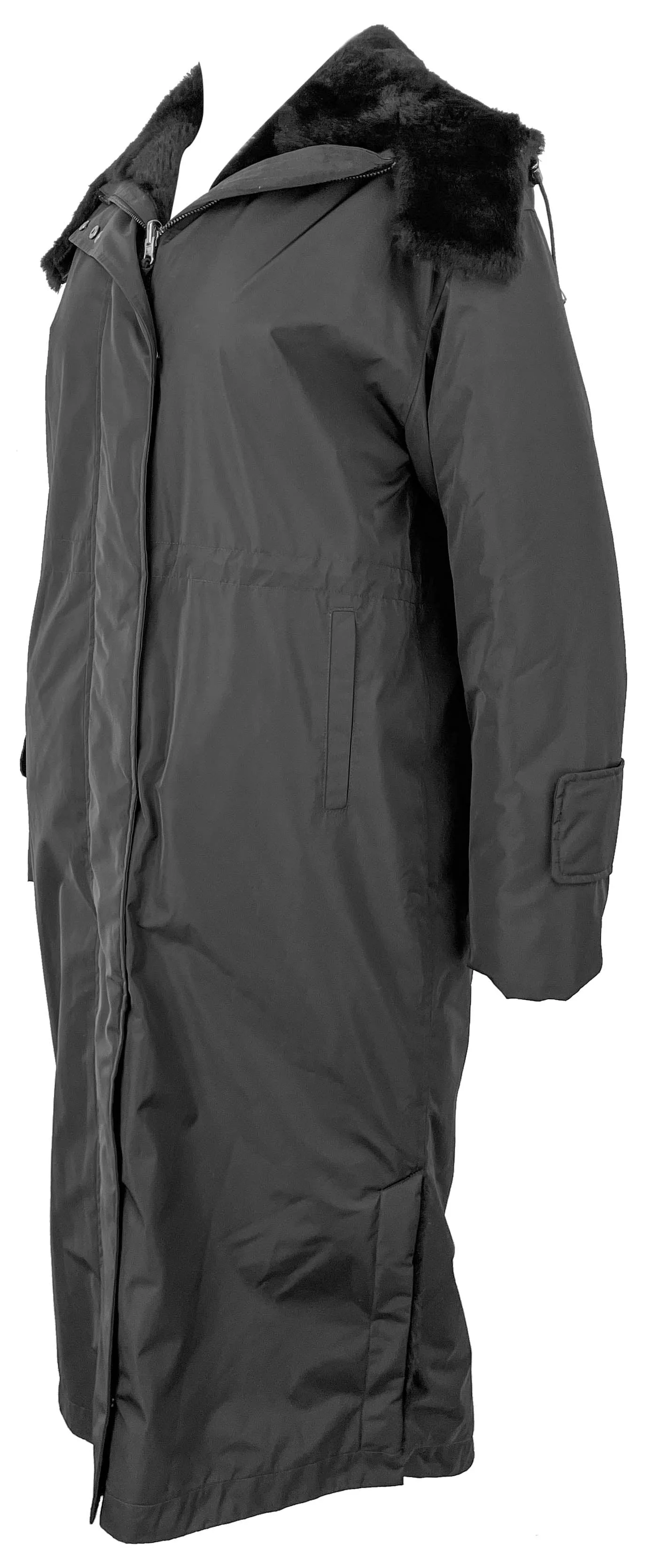 Grenn Pilot Aurelia Reversible Rain Coat in Black