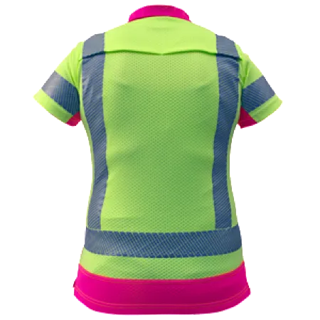 Hi Vis D/N Womens Microvent S/S Polo