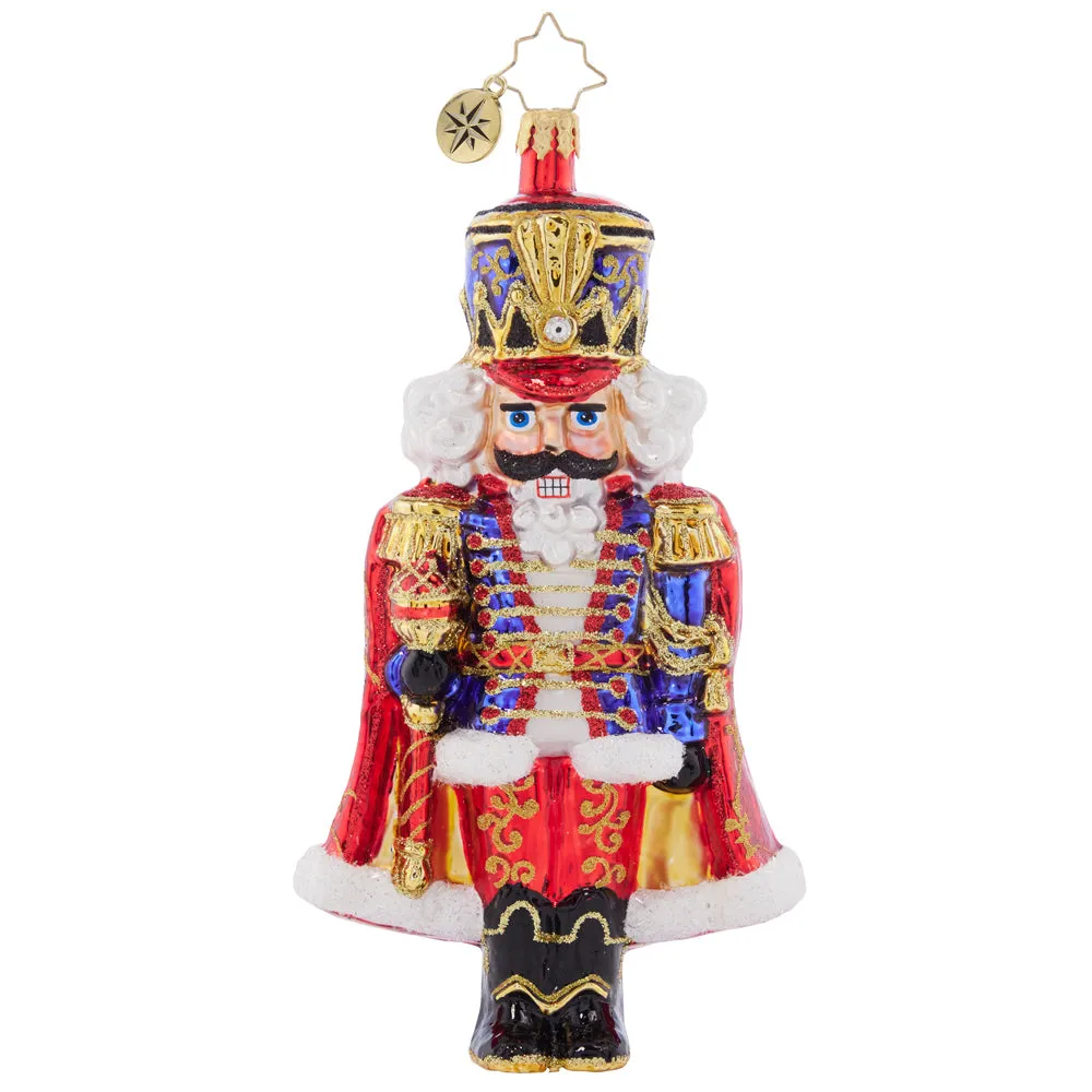 Holiday Elegance Nutcracker Ornament