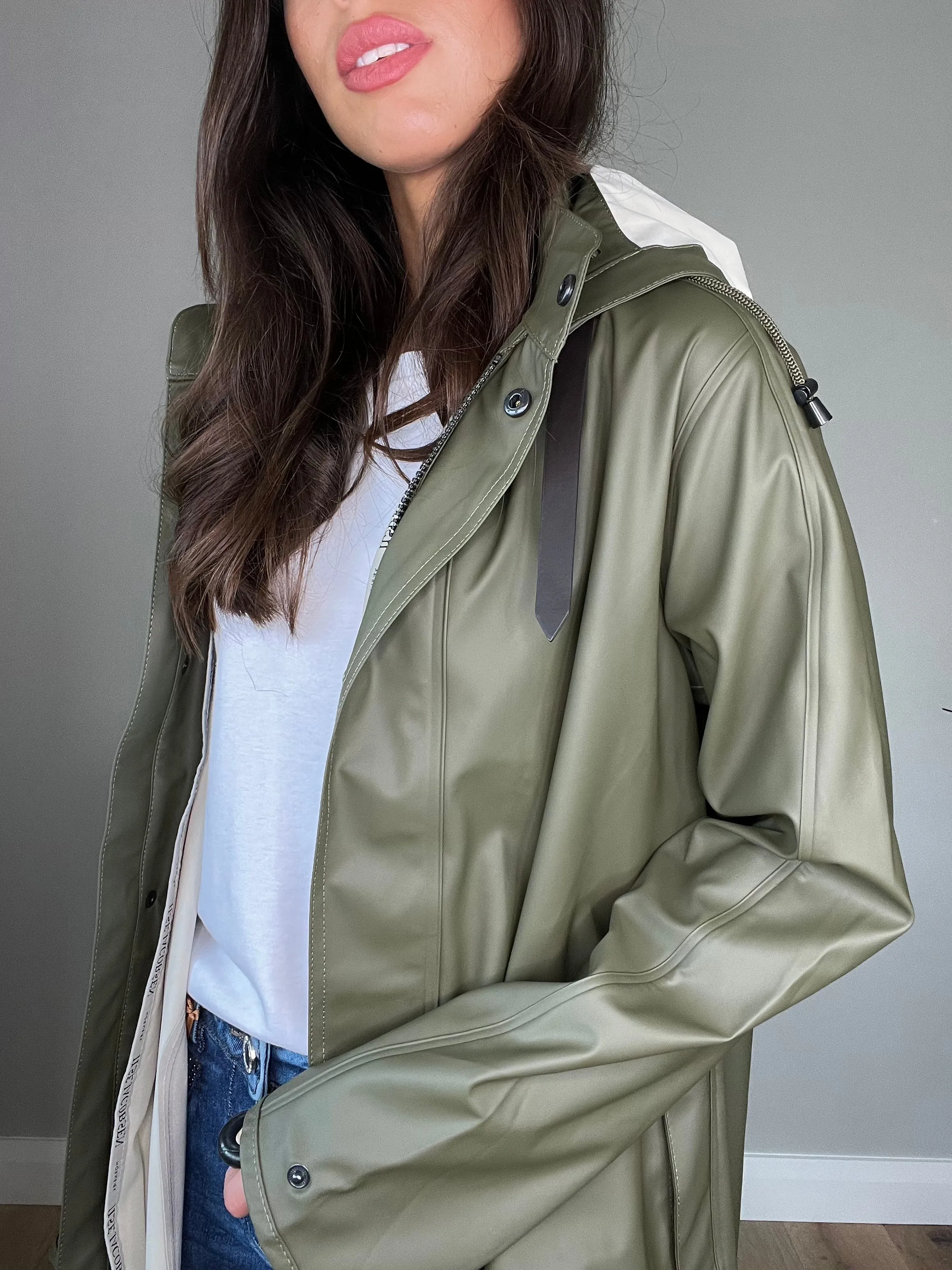 Ilse Jacobsen Rain 71 Raincoat in Army Green