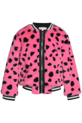 Infant l Toddler l Little Girl Faux Fur Sport Bomber Jacket