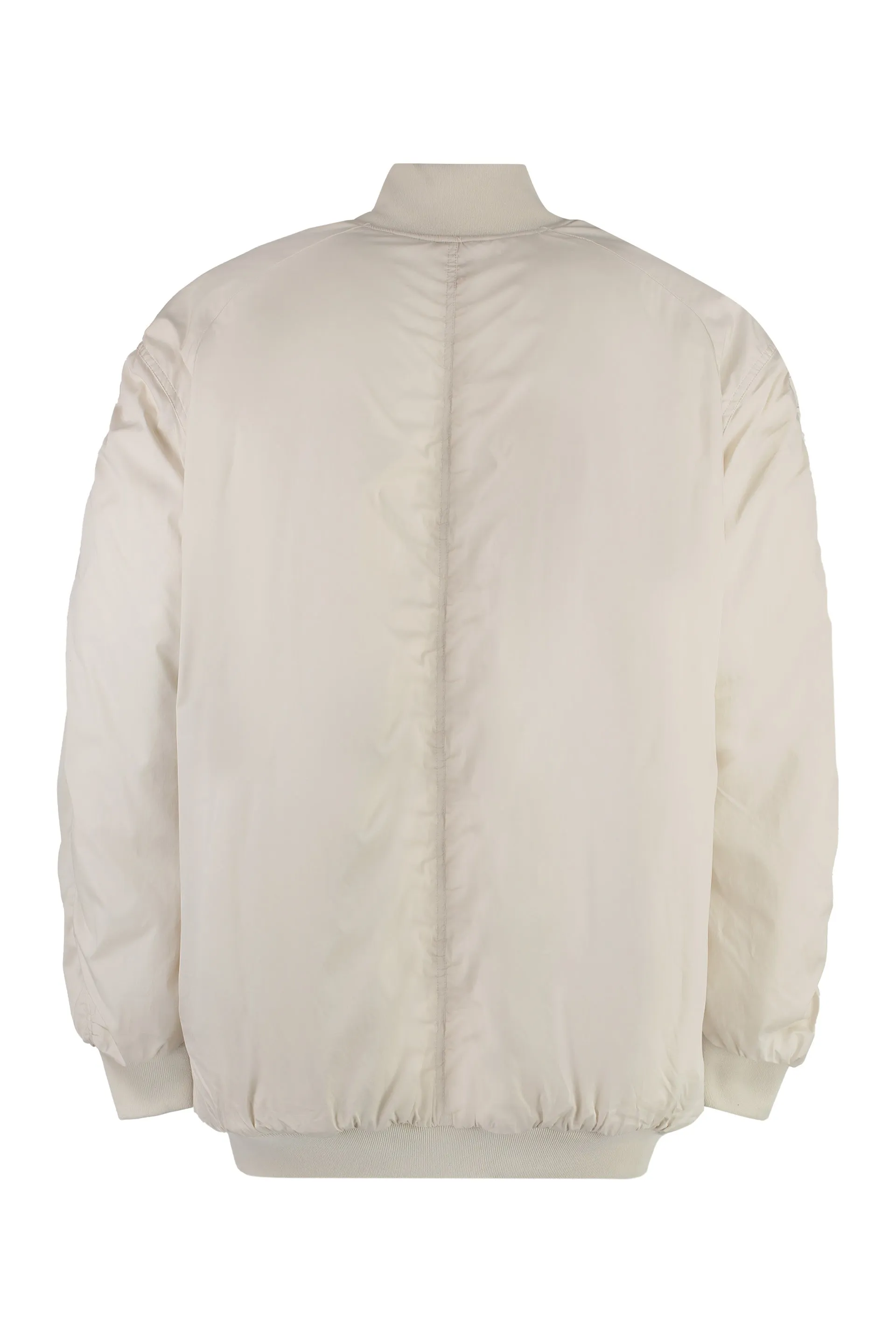 ISABEL MARANT Beige Oversized Bomber Jacket with Ribbed Knit Edges for Men - SS24 Collection