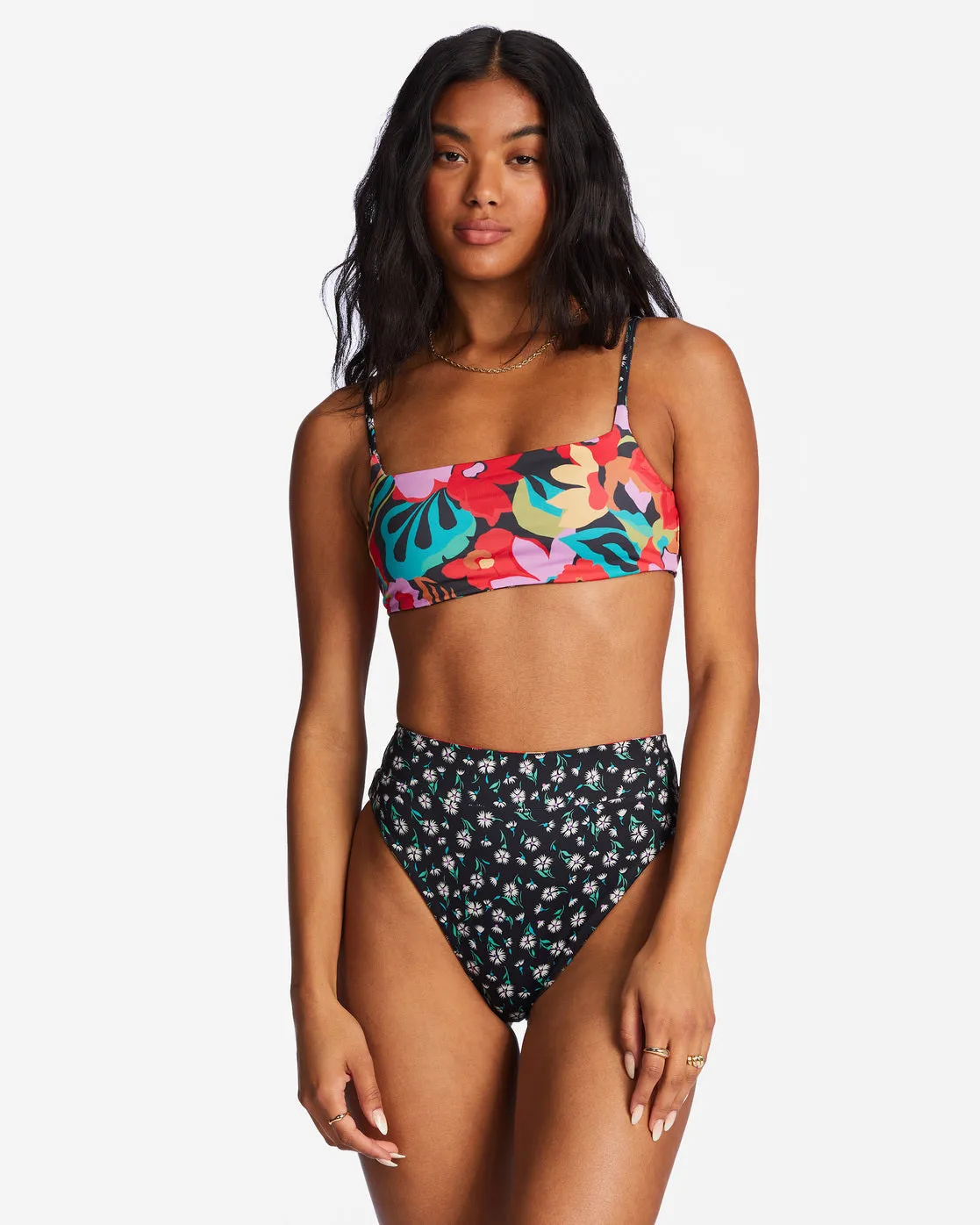 Islands Away Rev Zoe Reversible Crop Bikini Top - Multi