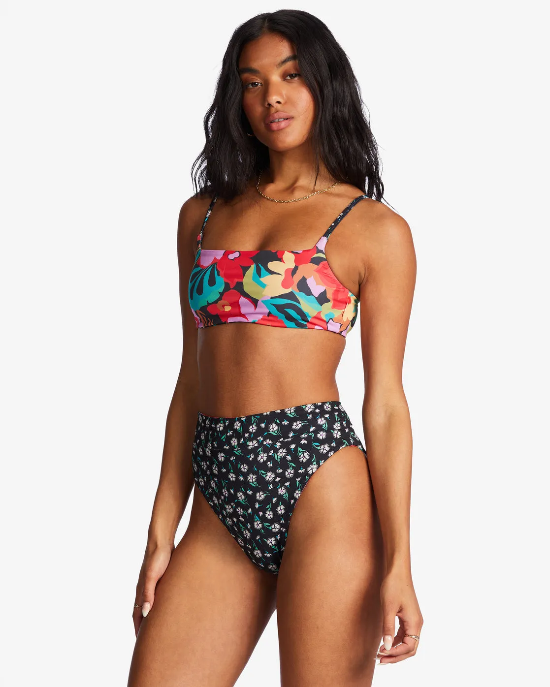 Islands Away Rev Zoe Reversible Crop Bikini Top - Multi