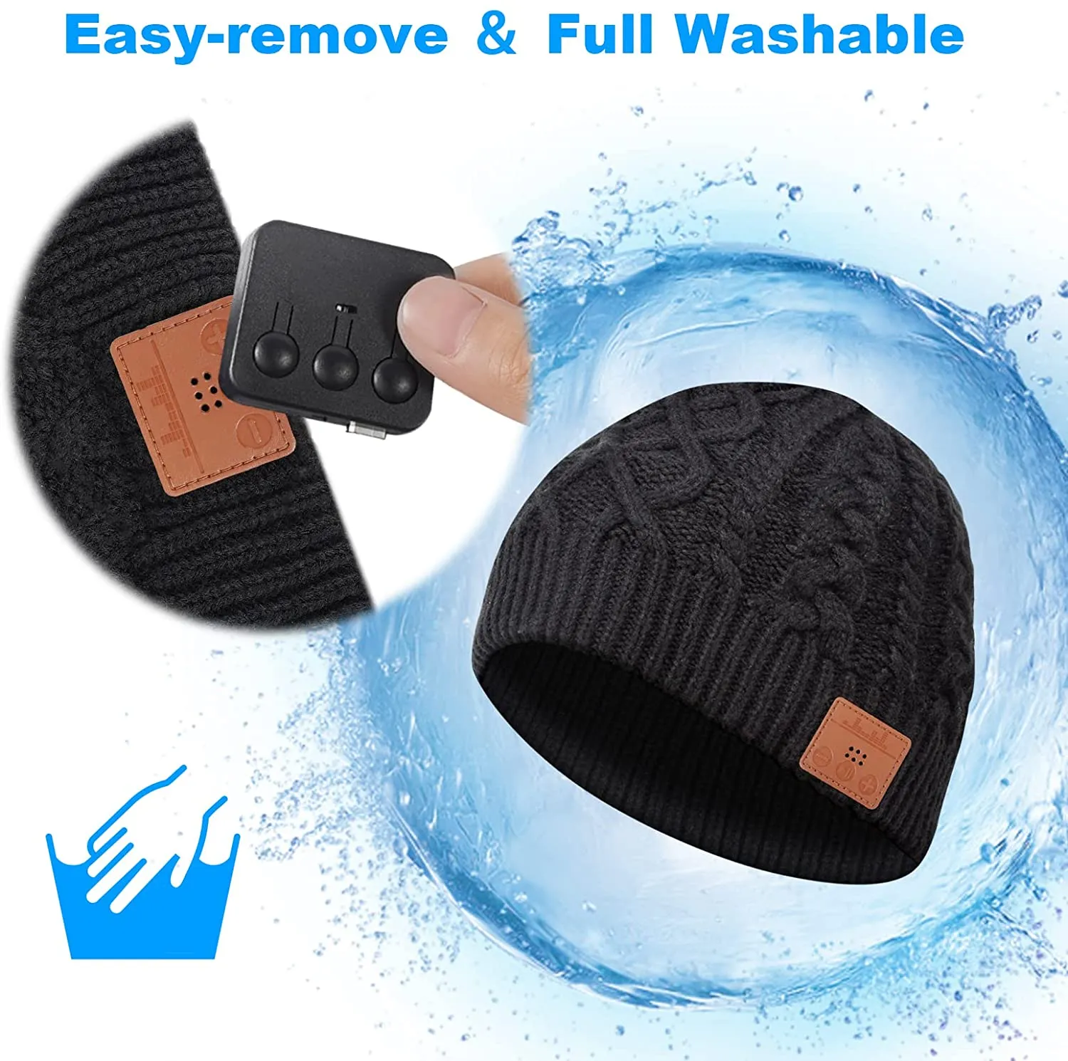 ITEM# 0031   Bluetooth Beanie Gift for Men Women Teen Boys Girls Husband Wife Dad Mom Music Knit Hat with Bluetooth 5.0 Headphones (Watch Video)