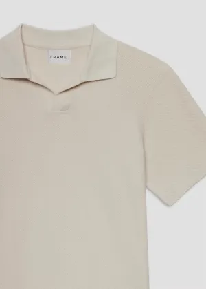 Jacquard Polo - Natural