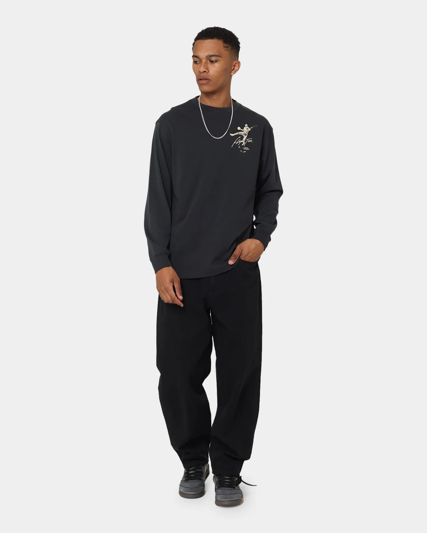 Jordan Flight Heritage 85 Graphic Crewneck Off Noir/Rattan