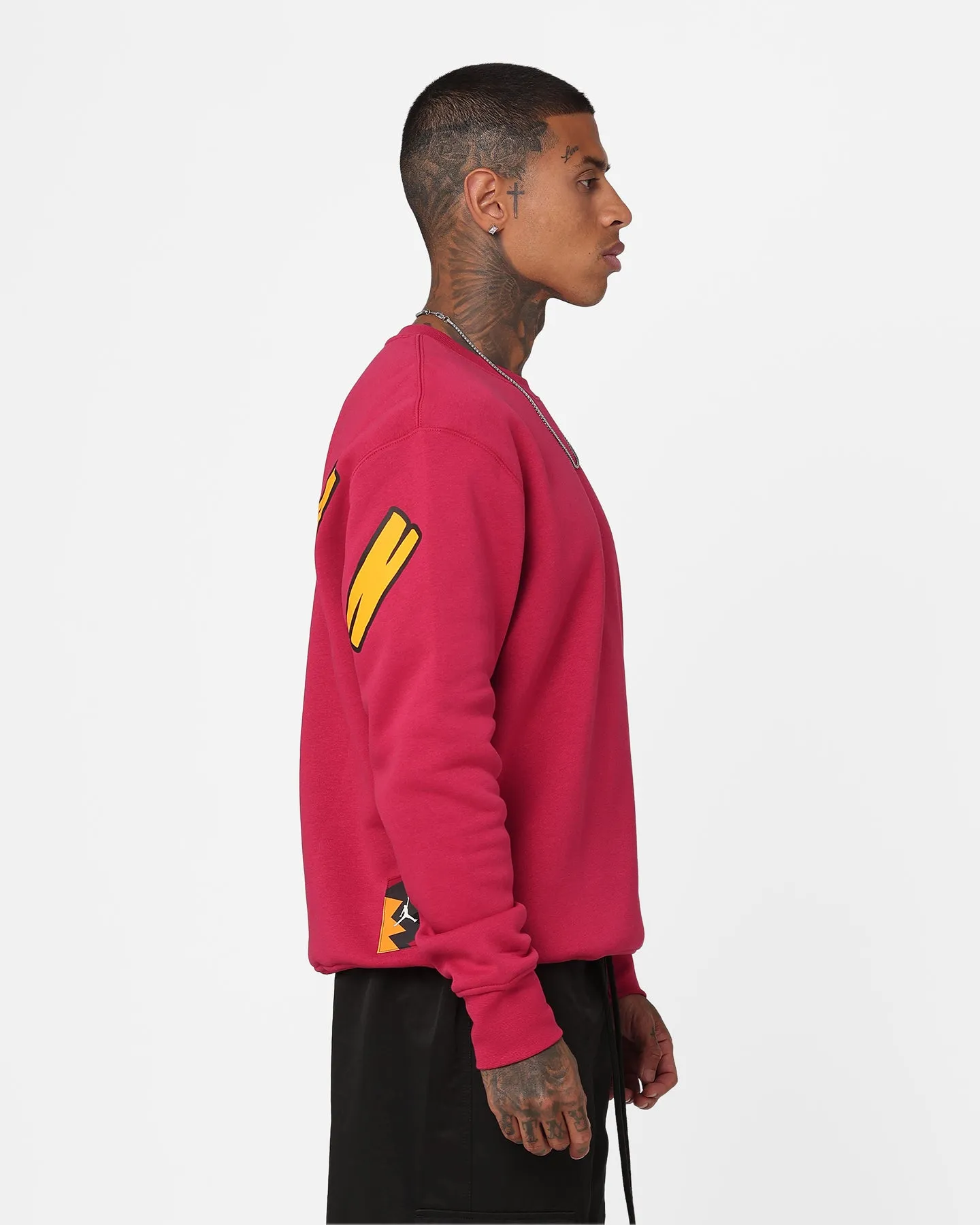 Jordan Flight MVP Graphic Fleece Crewneck Cardinal Red/Sail