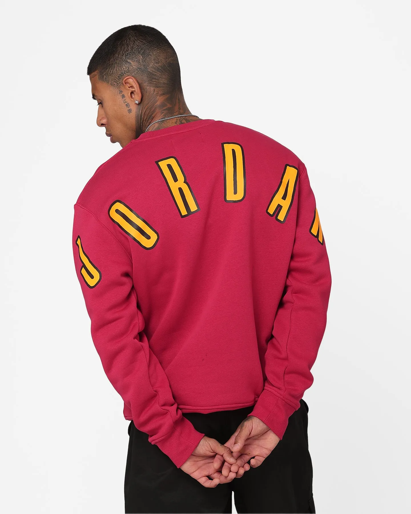 Jordan Flight MVP Graphic Fleece Crewneck Cardinal Red/Sail