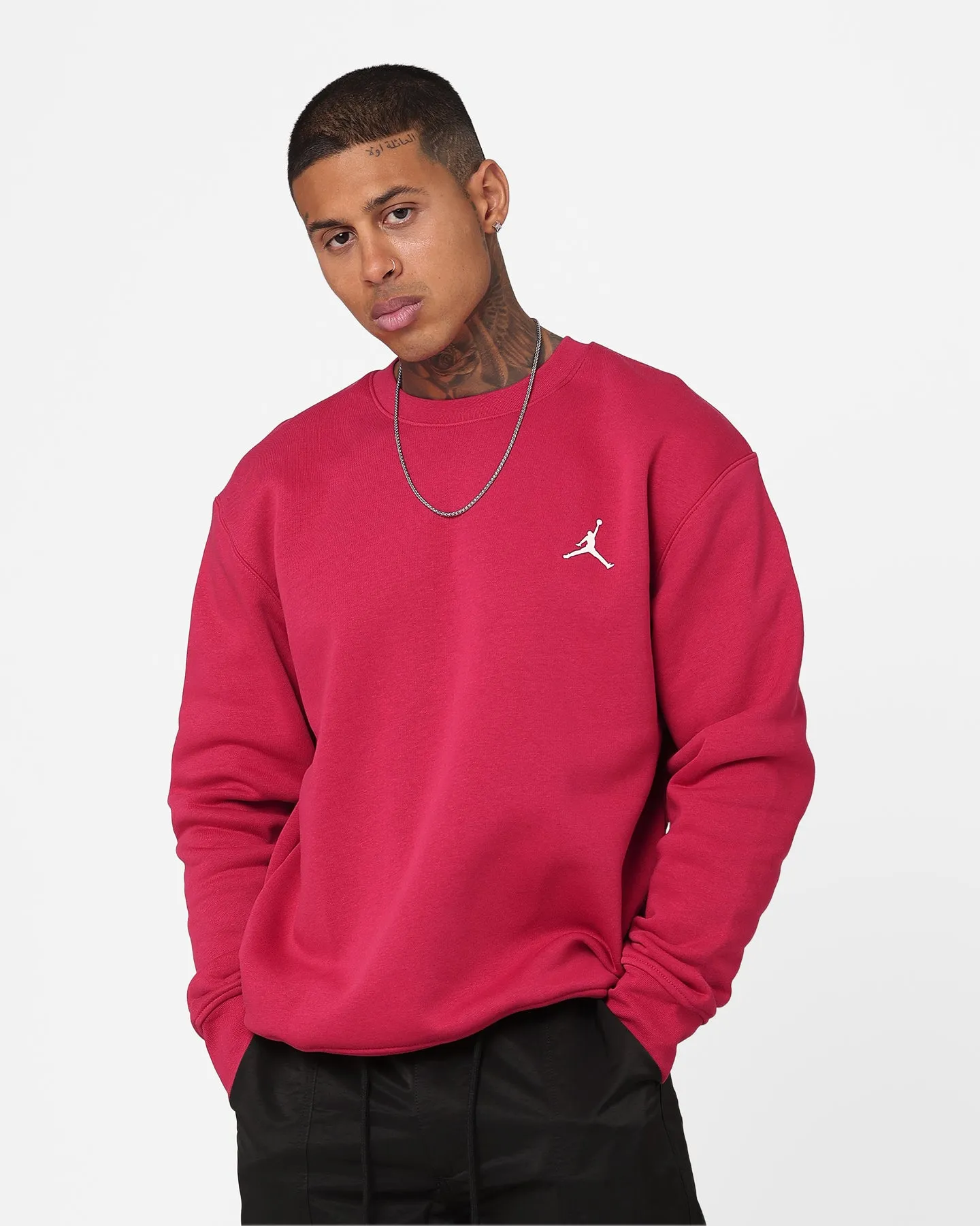 Jordan Flight MVP Graphic Fleece Crewneck Cardinal Red/Sail