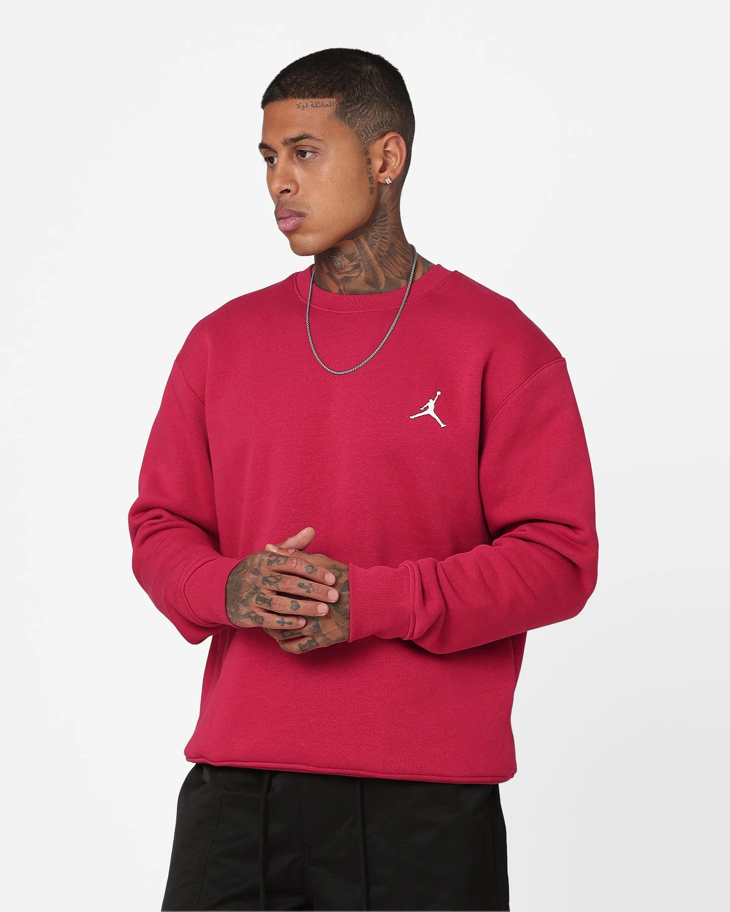 Jordan Flight MVP Graphic Fleece Crewneck Cardinal Red/Sail