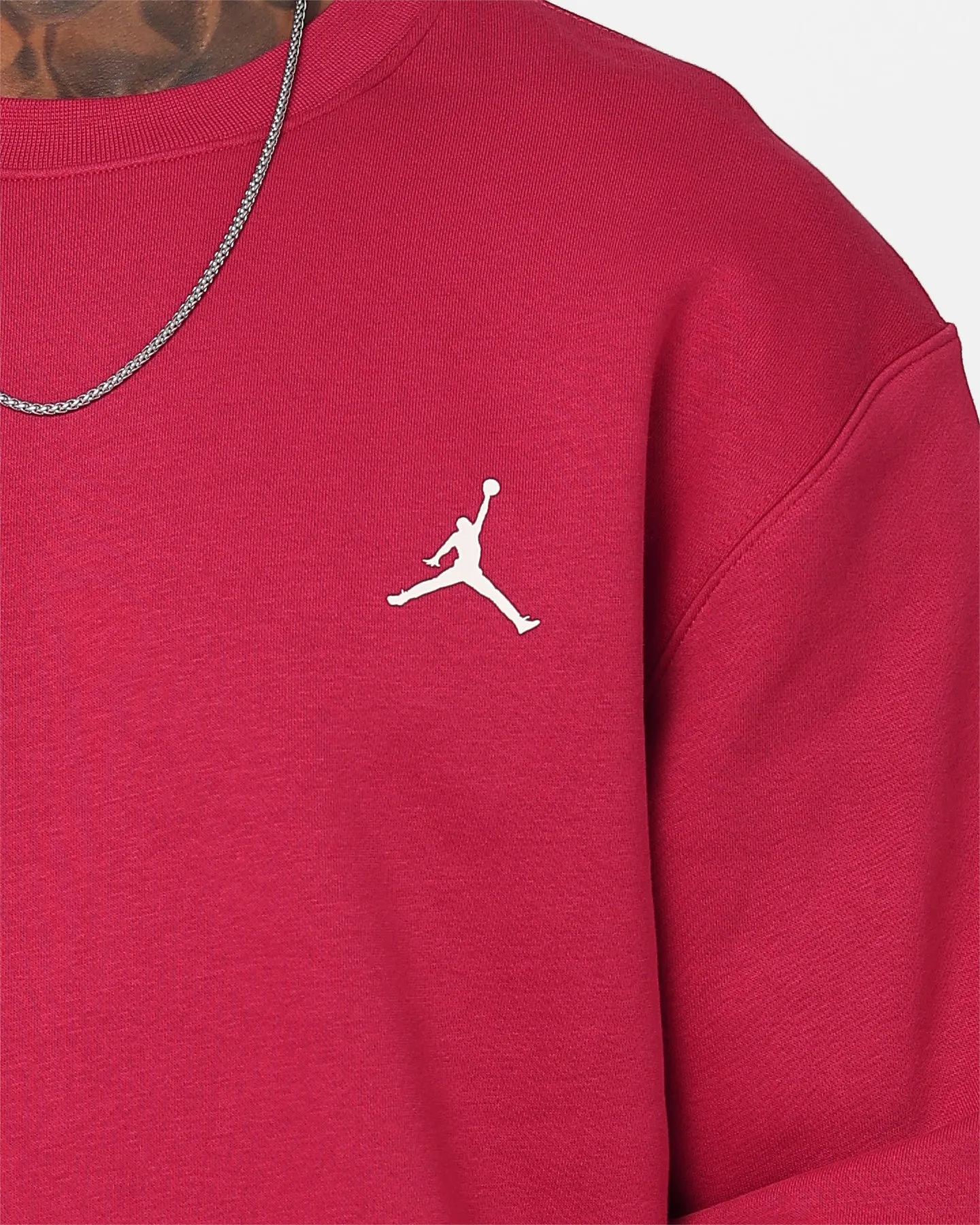 Jordan Flight MVP Graphic Fleece Crewneck Cardinal Red/Sail