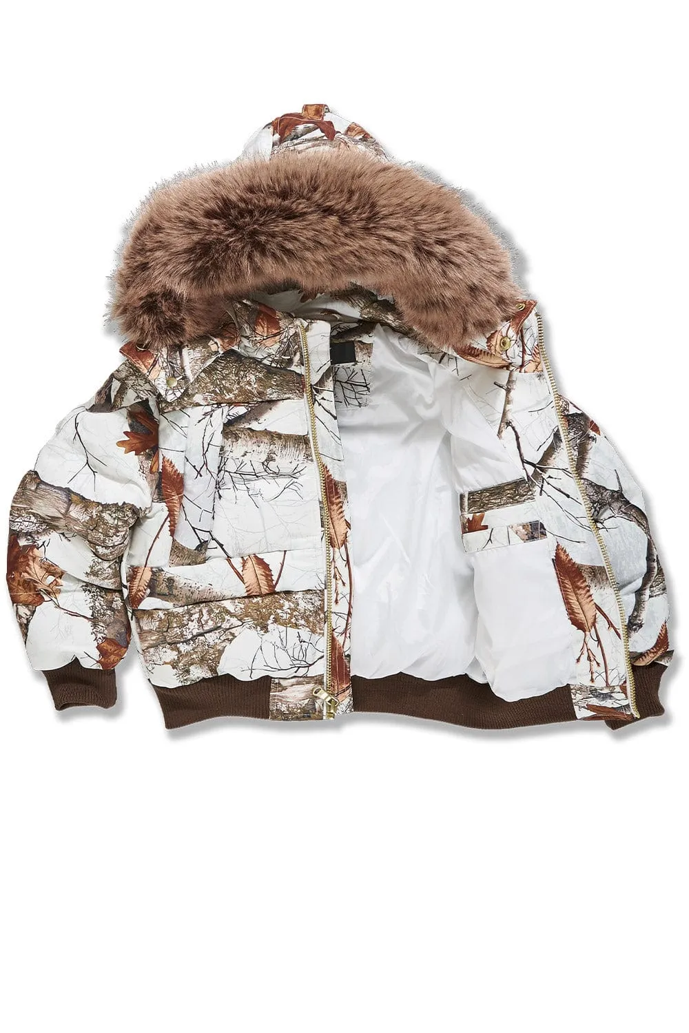 Kids Cross Bay Bomber Jacket (Snow Camo)