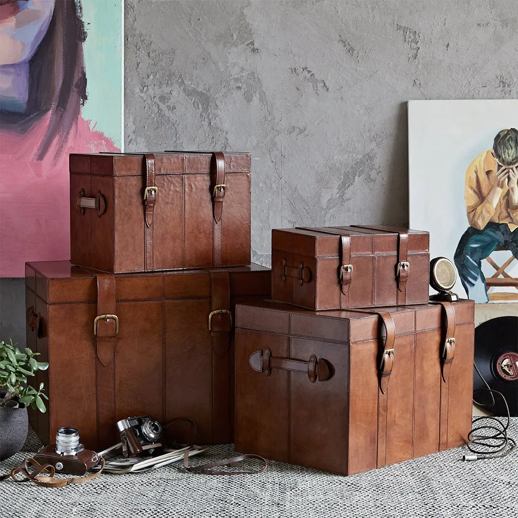 Leather Heirloom Trunk - Store Life's Mementos