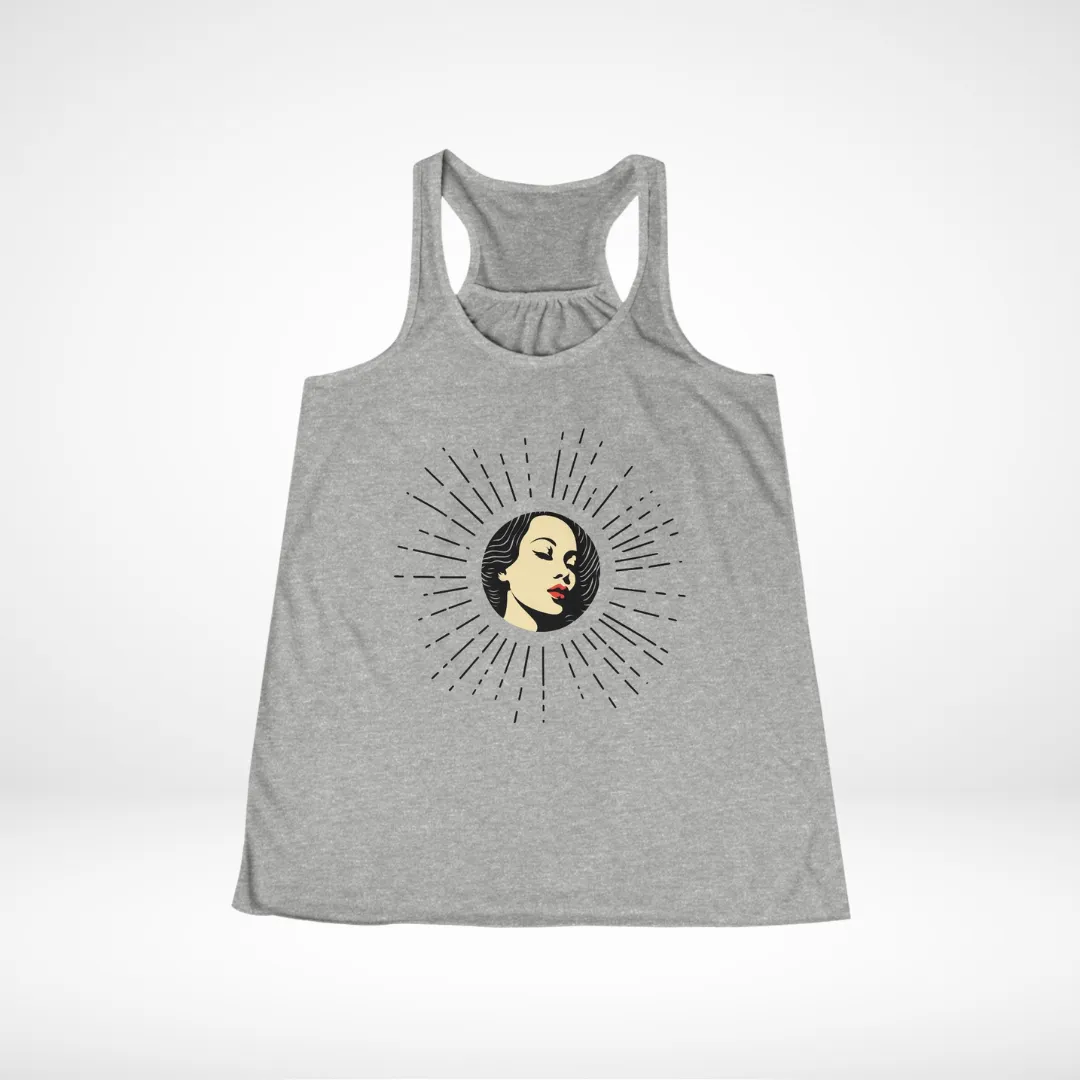 Let Your Light So Shine Women's Flowy Racerback Tank