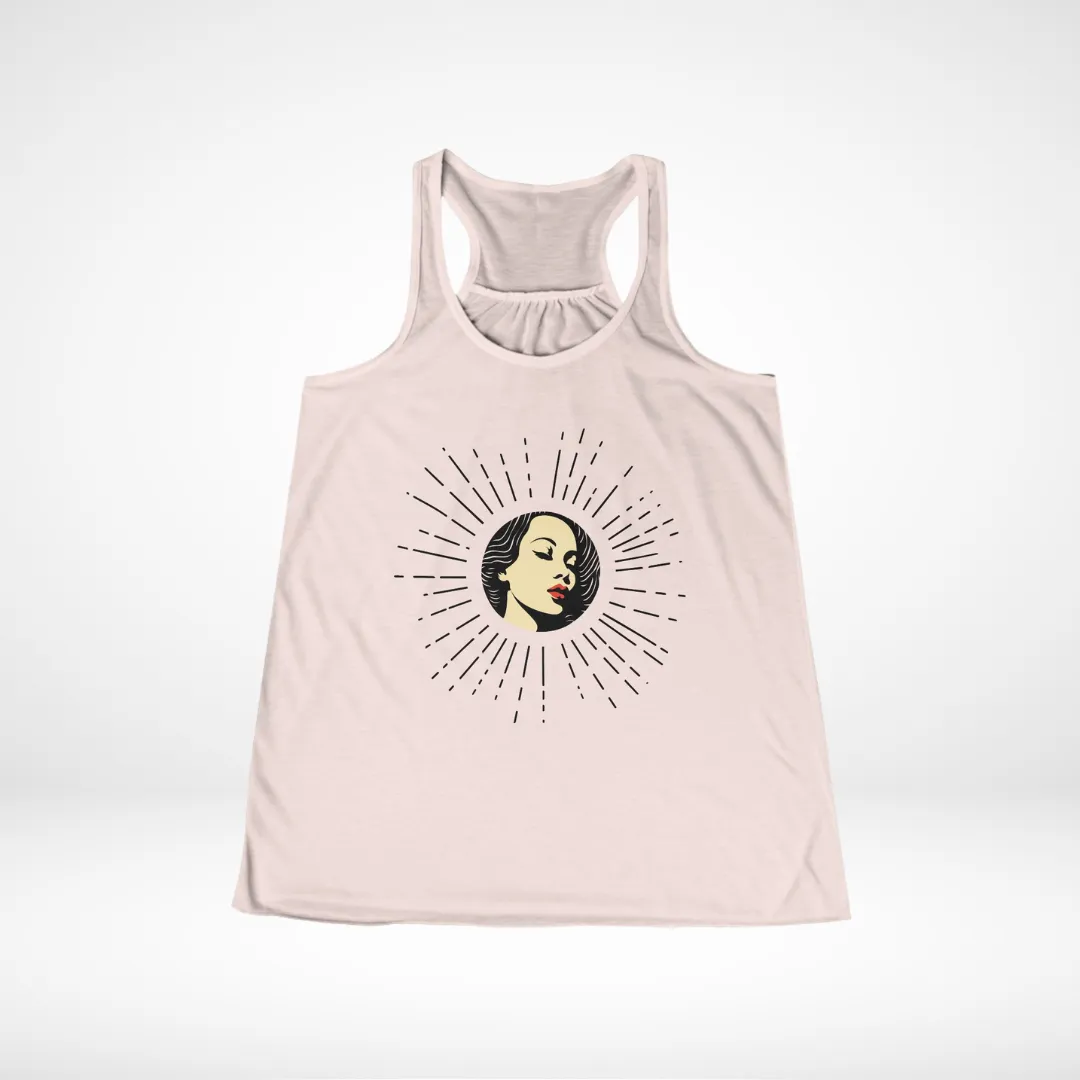 Let Your Light So Shine Women's Flowy Racerback Tank