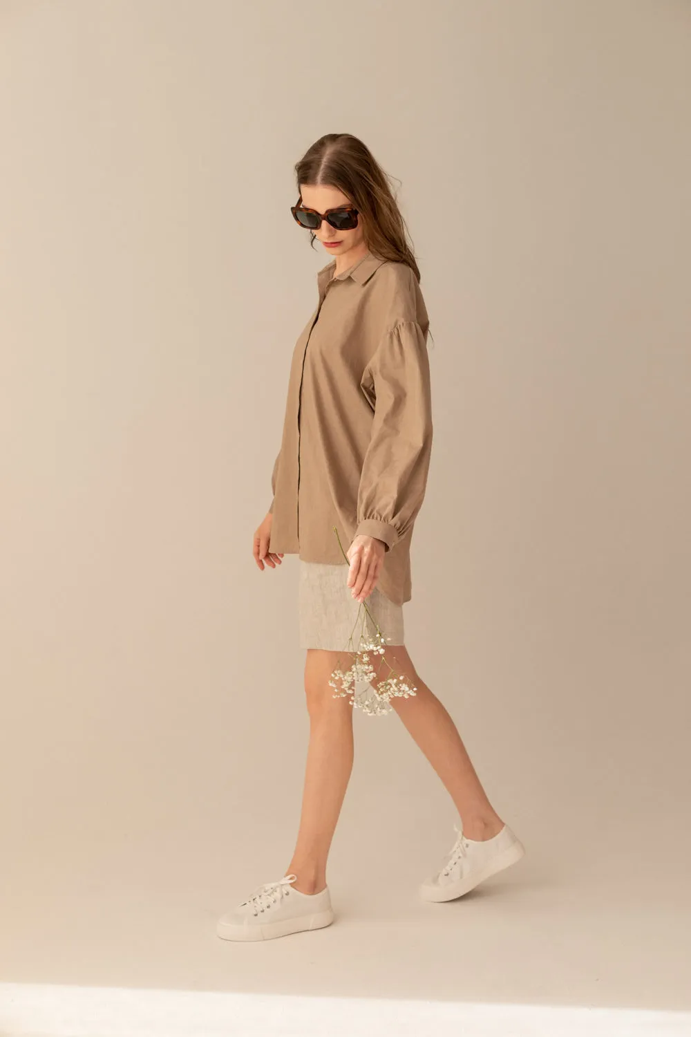 Linen Shirt Taupe