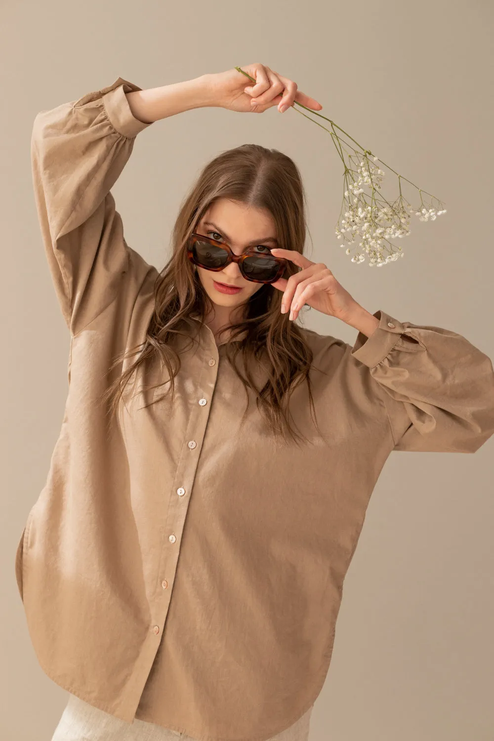 Linen Shirt Taupe