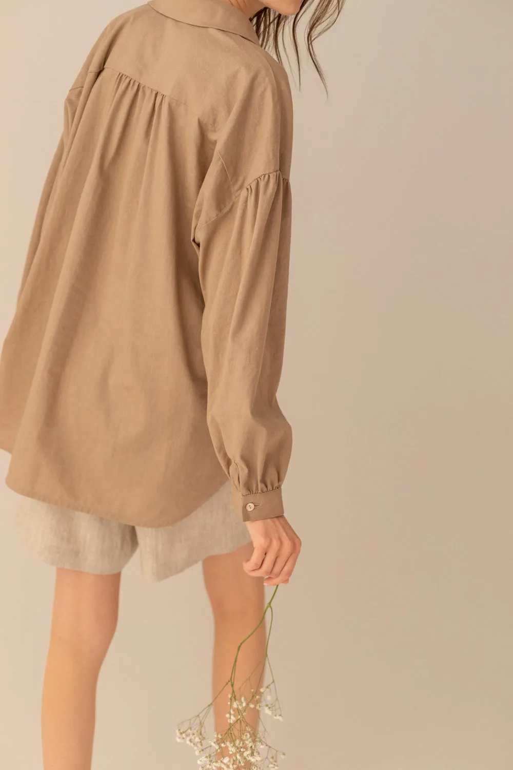 Linen Shirt Taupe