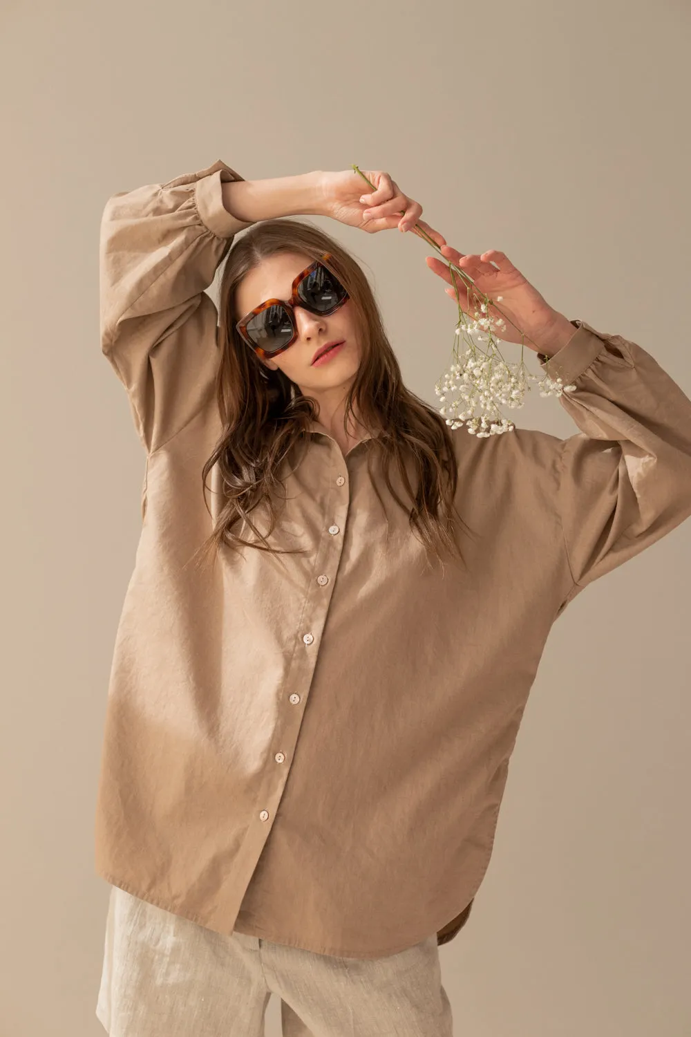 Linen Shirt Taupe