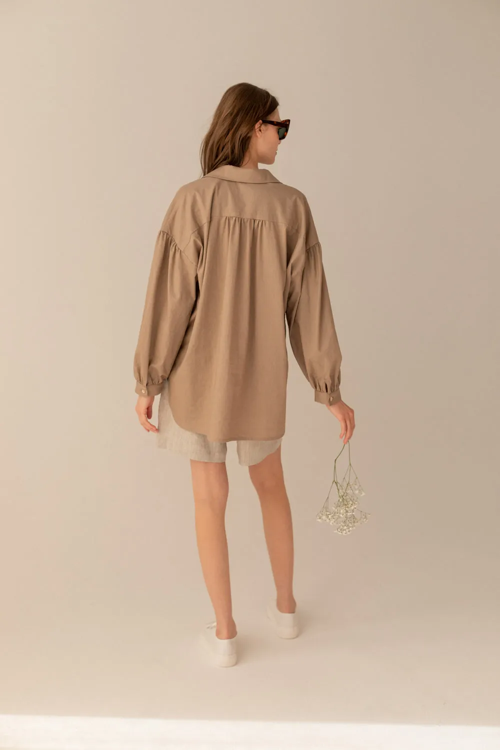 Linen Shirt Taupe