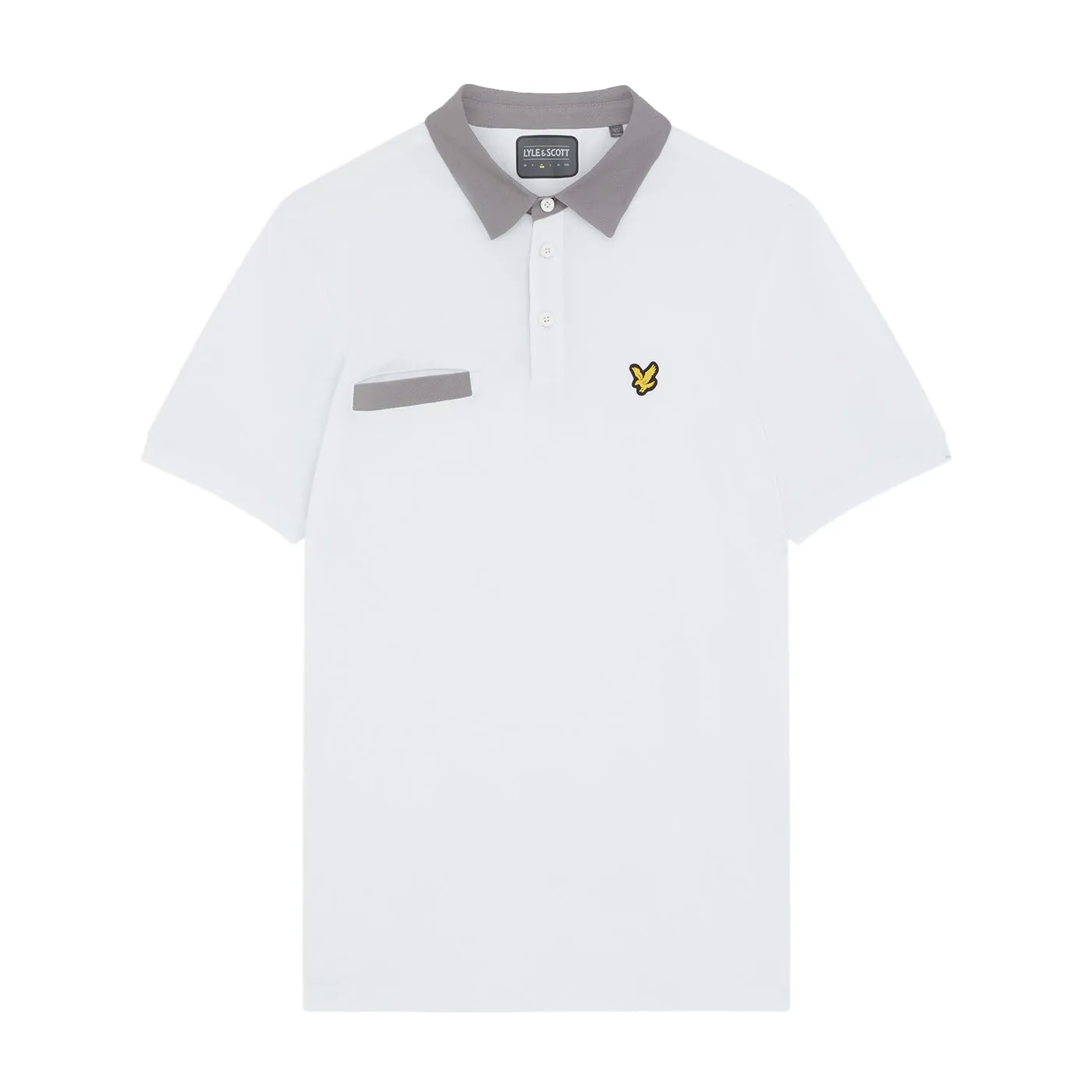 Lyle & Scott Aviemore Polo - White/ Rock Grey