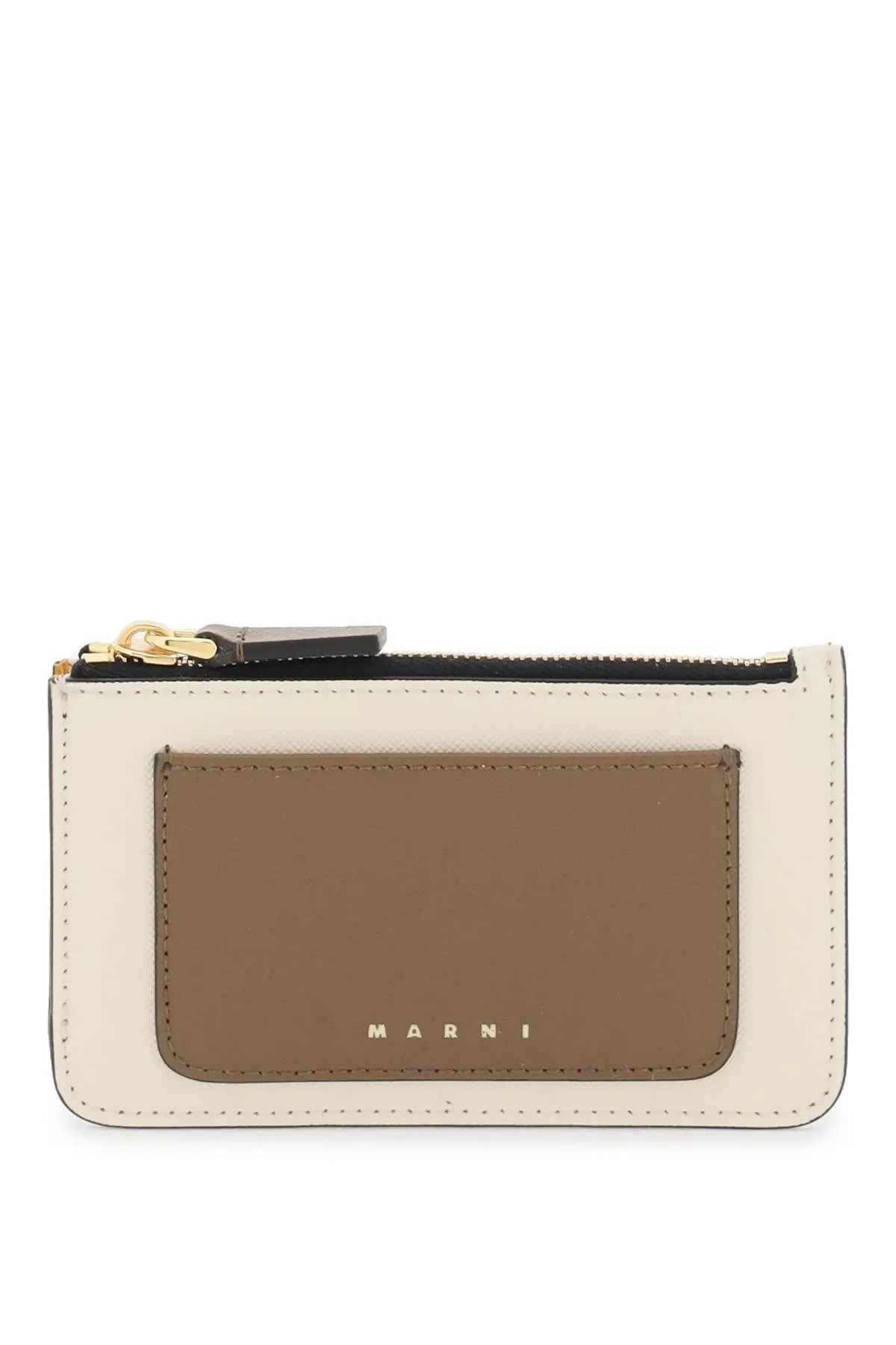 Marni tricolor zippered cardholder