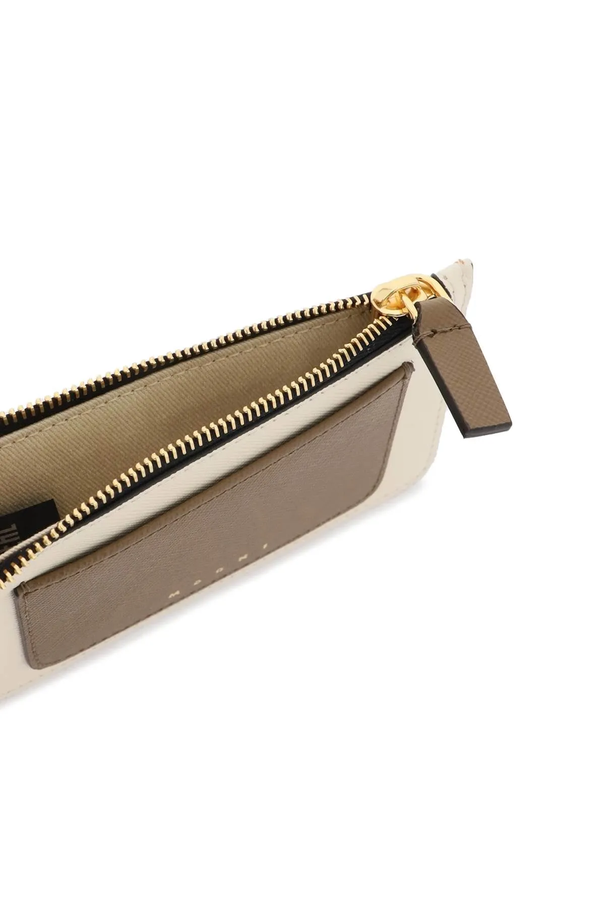 Marni tricolor zippered cardholder