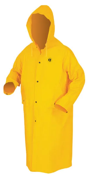 MCR Safety CLASSIC.35mm,PVC/Poly,49 Coat,LF, YELLO