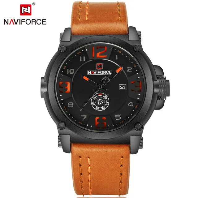 Men Watch Sport Quartz Men Watch Leather Waterproof Male Wristwatches