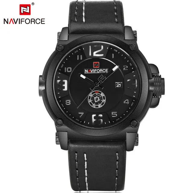 Men Watch Sport Quartz Men Watch Leather Waterproof Male Wristwatches