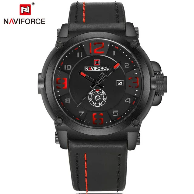 Men Watch Sport Quartz Men Watch Leather Waterproof Male Wristwatches