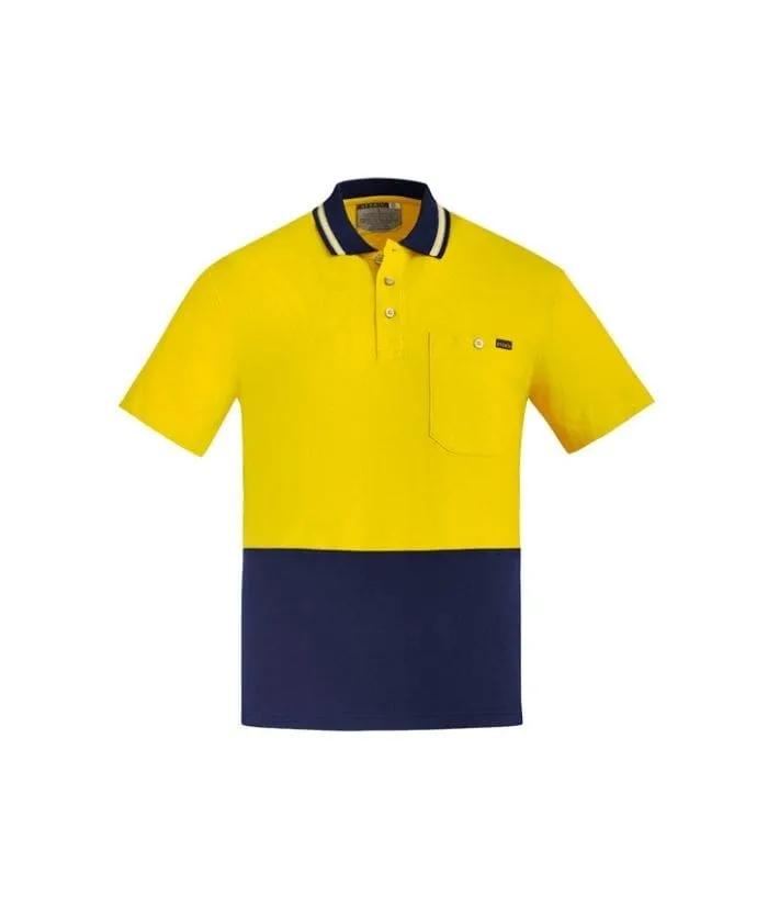 Mens Hi Vis 100% Cotton S/S Polo