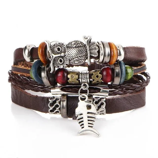 Mens Leather Bracelets