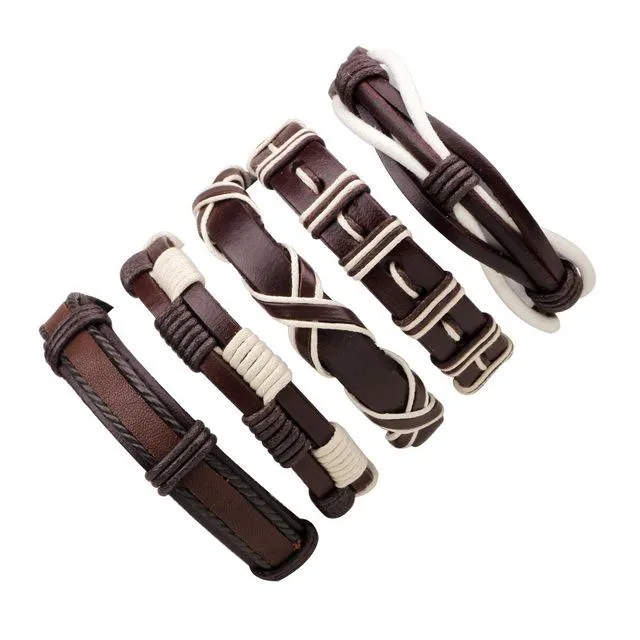 Mens Leather Bracelets