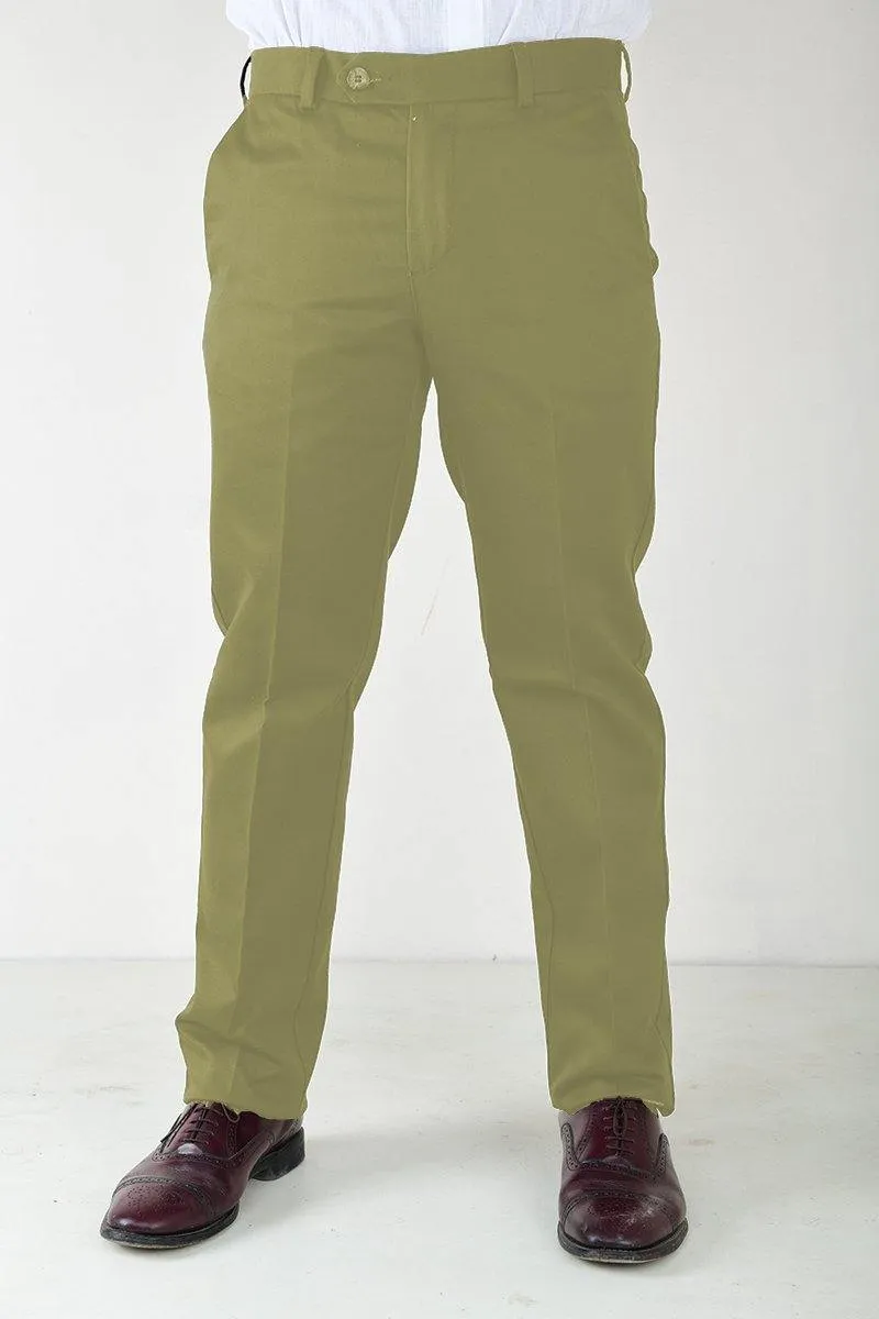 Men's Semi Formal Smart Fit No Iron Ironezee Cotton Trousers