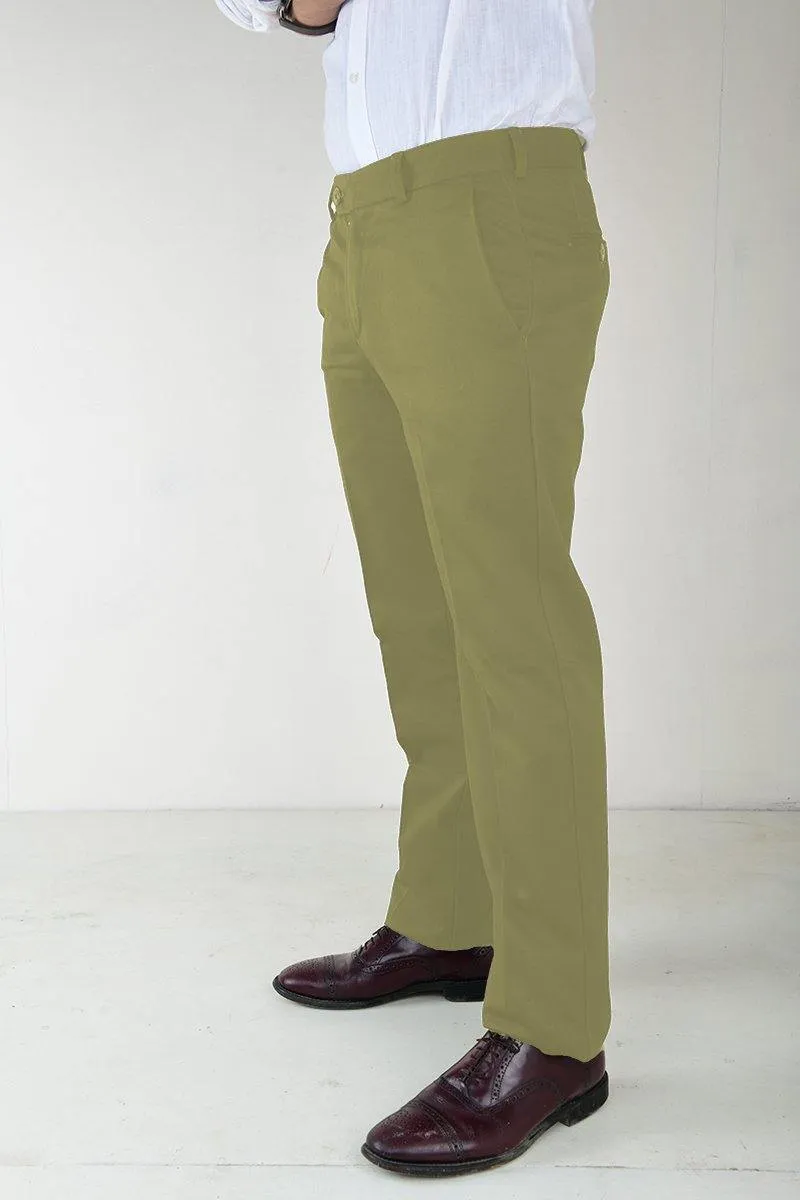 Men's Semi Formal Smart Fit No Iron Ironezee Cotton Trousers