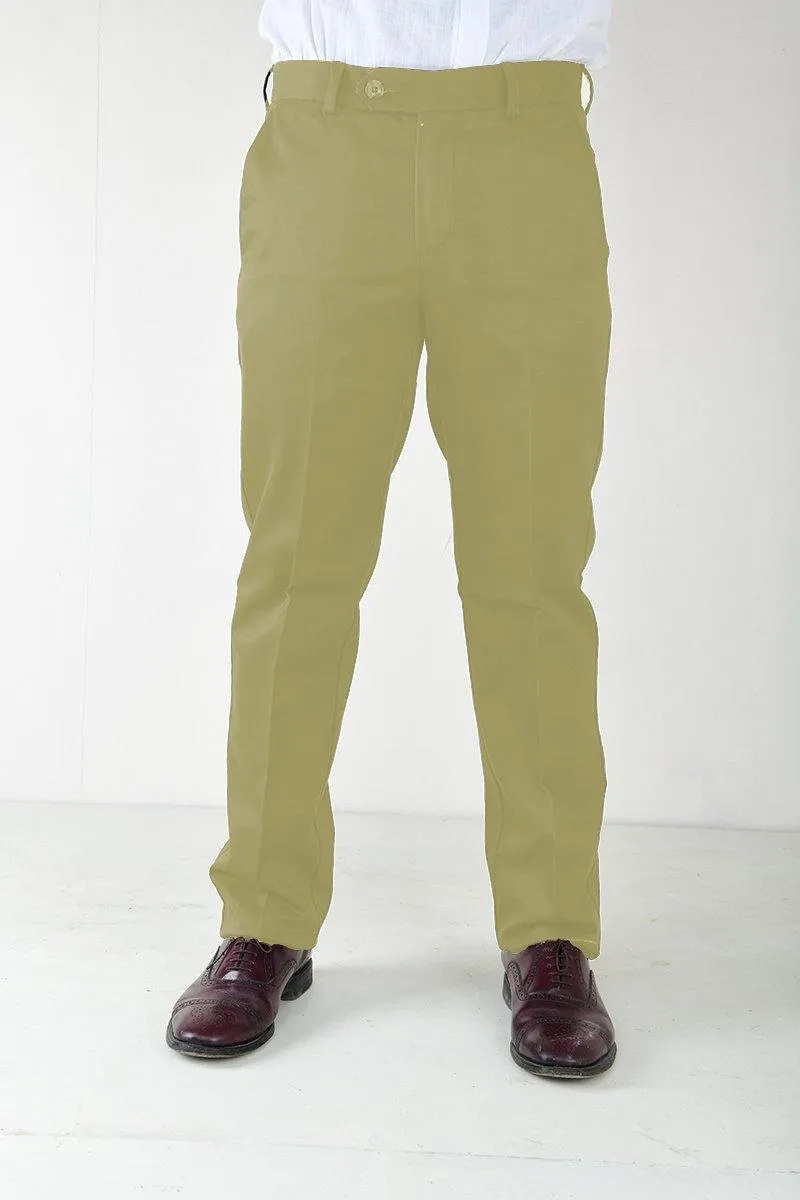 Men's Semi Formal Smart Fit No Iron Ironezee Cotton Trousers